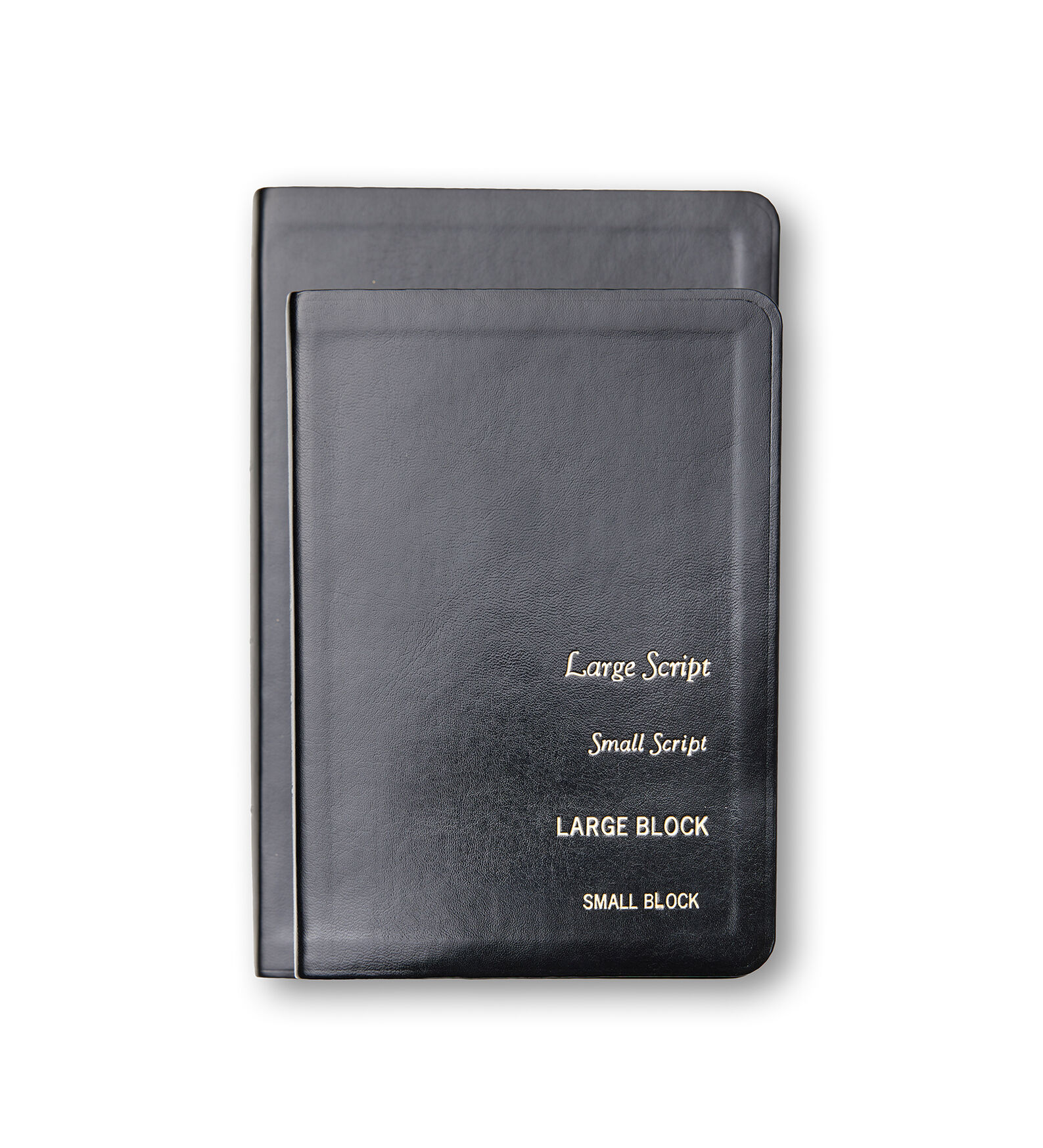 Quad Combination Simulated Leather, Large, Indexed Black - CHURCH