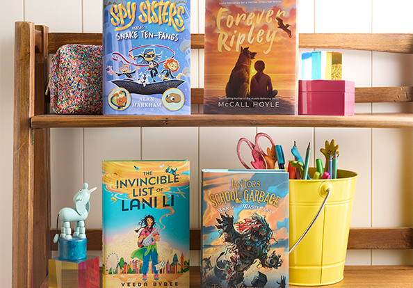 Children's Middle Grade Books in a lineup