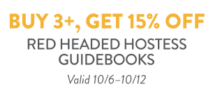 Buy 3+ Red Headed Hostess Guidebooks and Save 15%
