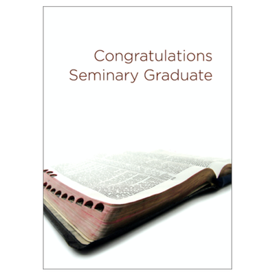 Seminary Graduation Card