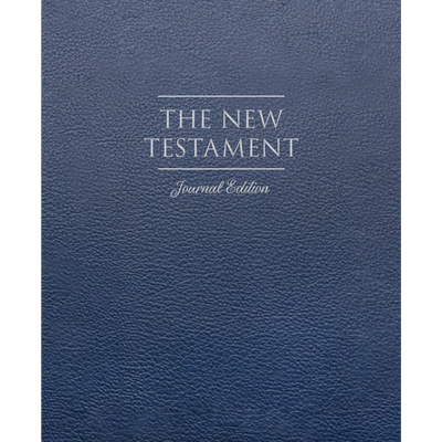 The New Testament, Journal Edition, Faux Leather Blue (No Index)