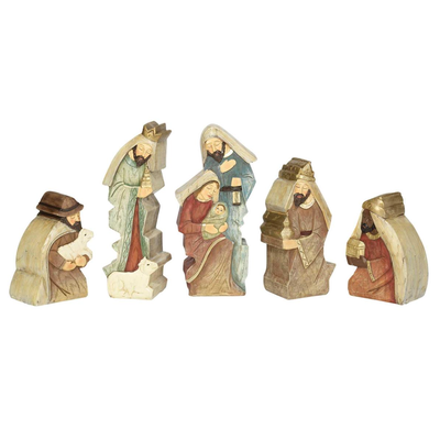 Interlocking Nesting Wise Men Resin Nativity, , large