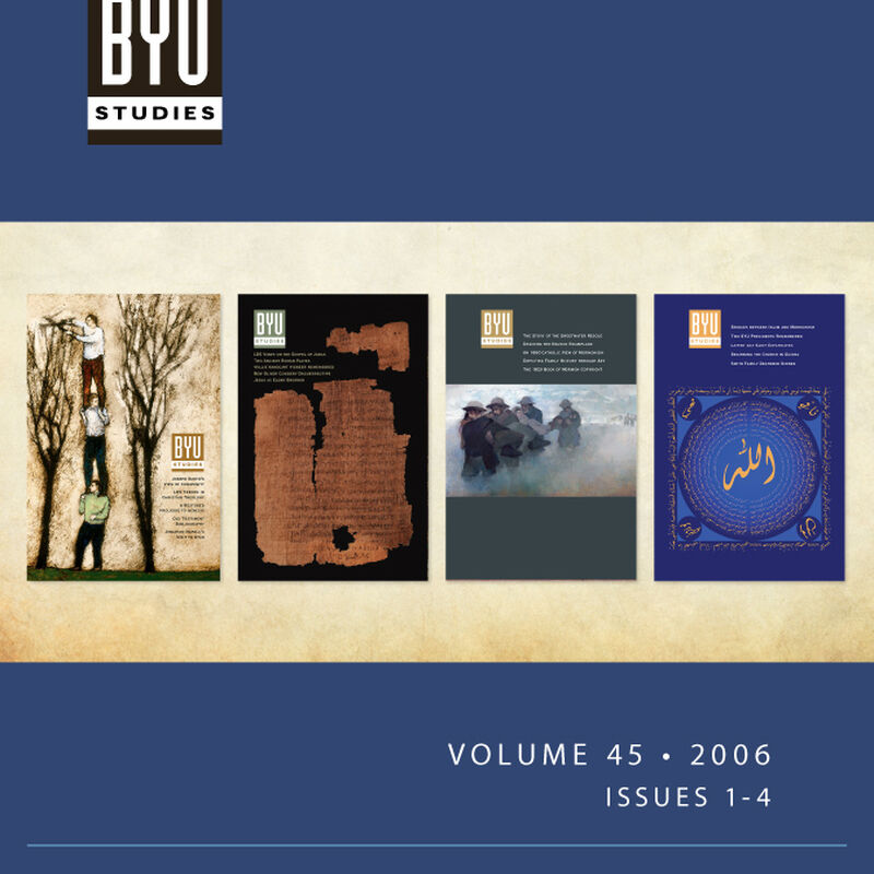 BYU Studies Vol. 45: Issues 1-4, , large image number 0