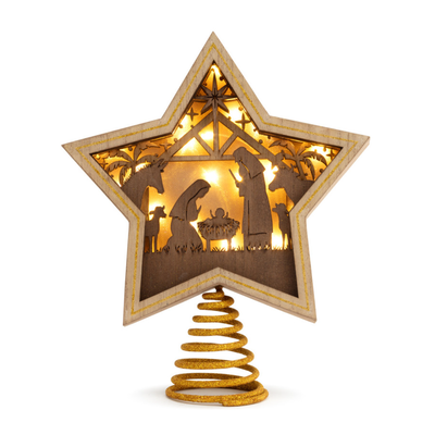 Star Nativity Tree Topper