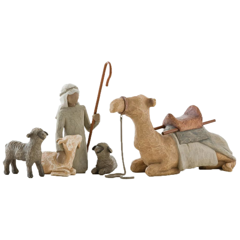 Nativity Shepherd and Stable Animals Figurines, , large image number 0