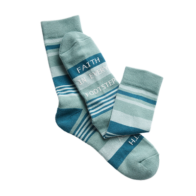 Men's Stripe Faith in Every Footstep Socks