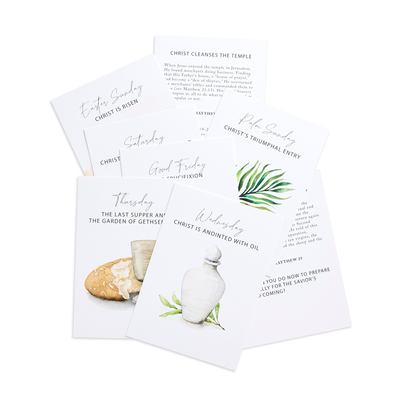 Holy Week Study Card Set