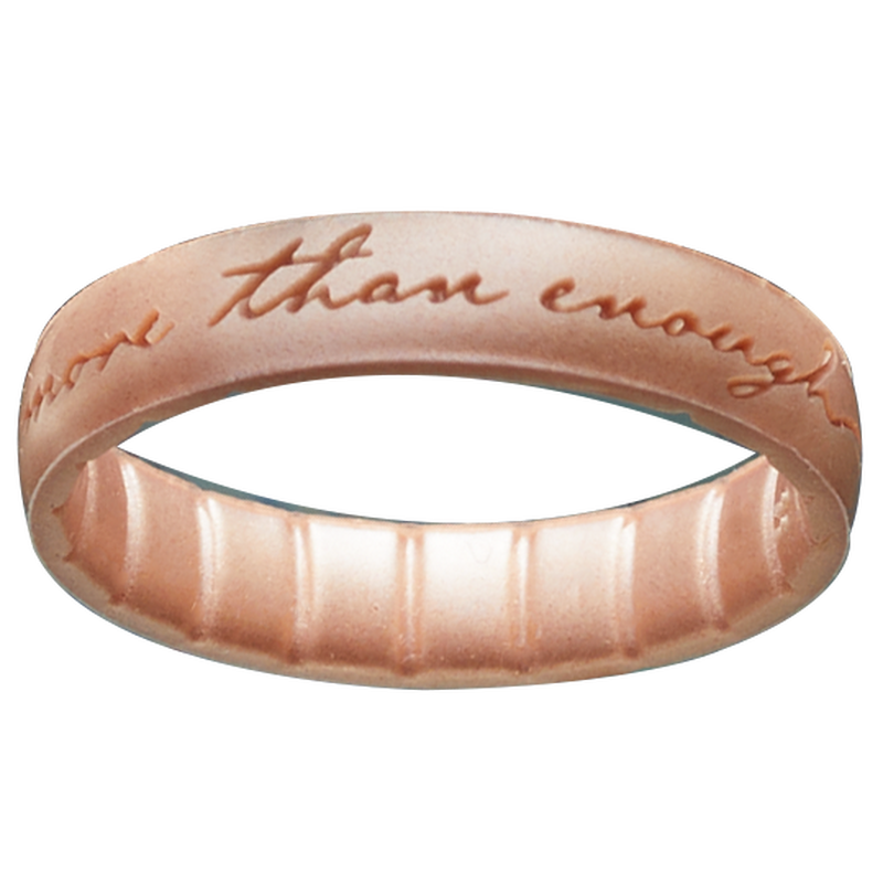Rose gold silicone rings on sale