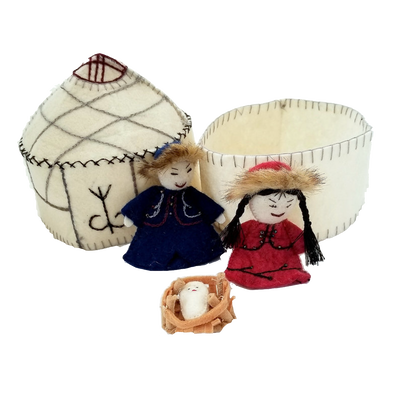 Kyrgyzstani Felt Nativity