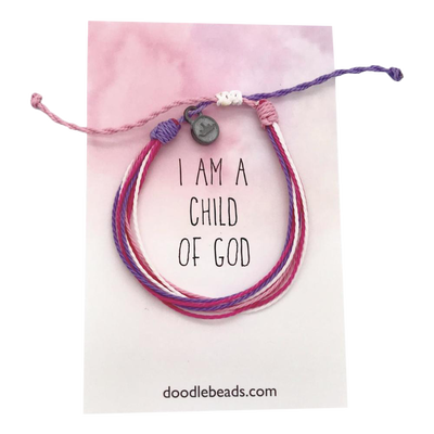 I Am a Child of God Thread Bracelet