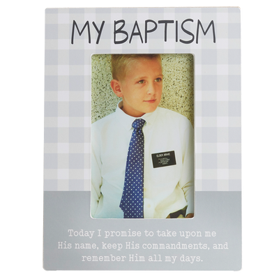 My Baptism Gingham Frame
