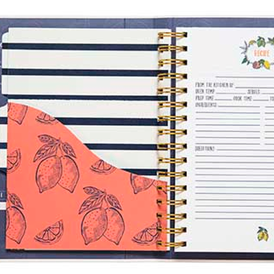 Lemon Drop Mini Recipe Notebook, , large