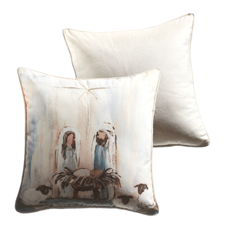 Holy Family Nativity Pillow