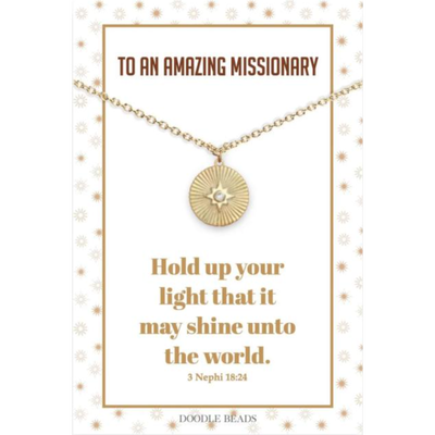 Hold Up Your Light Missionary Necklace
