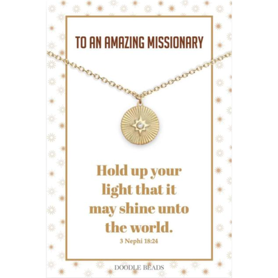 Hold Up Your Light Missionary Necklace