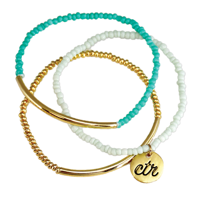 Mint and Gold CTR Bracelet