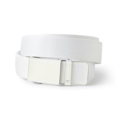 White on White Nylon 40mm Belt