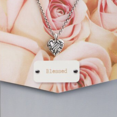 Blessed Heart Pendant Necklace, , large