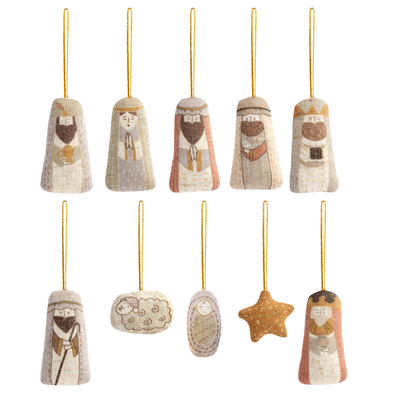 Plush Nativity Ornament Set