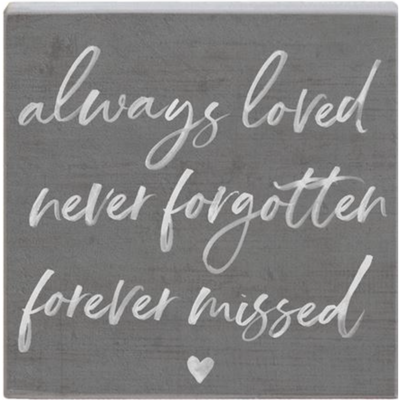 Always Loved (5x5 Plaque)