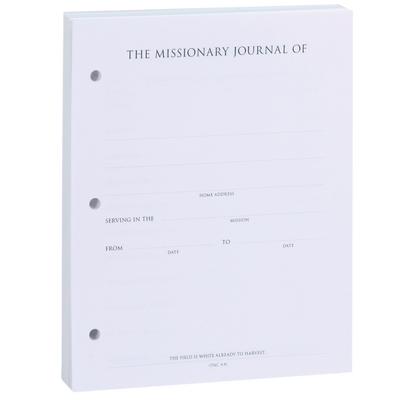 Missionary 3-Ring Binder Journal Refill