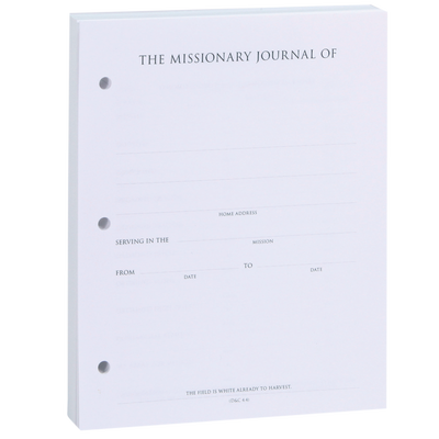 Missionary 3-Ring Binder Journal Refill