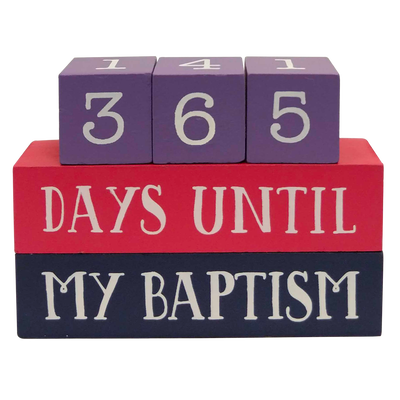 Baptism Countdown Block Set