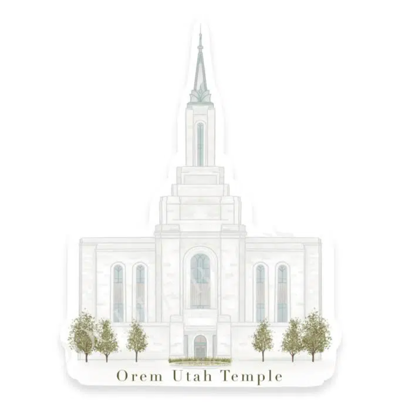 Orem Utah Temple Sticker