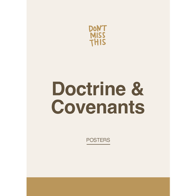 Don't Miss This Doctrine and Covenants 2025 Poster Set with Stand