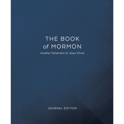 The Book of Mormon, Journal Edition, Large Print Blue (Lined)