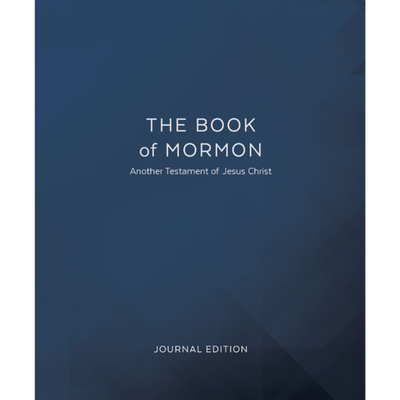 The Book of Mormon, Journal Edition, Large Print Blue (Lined)