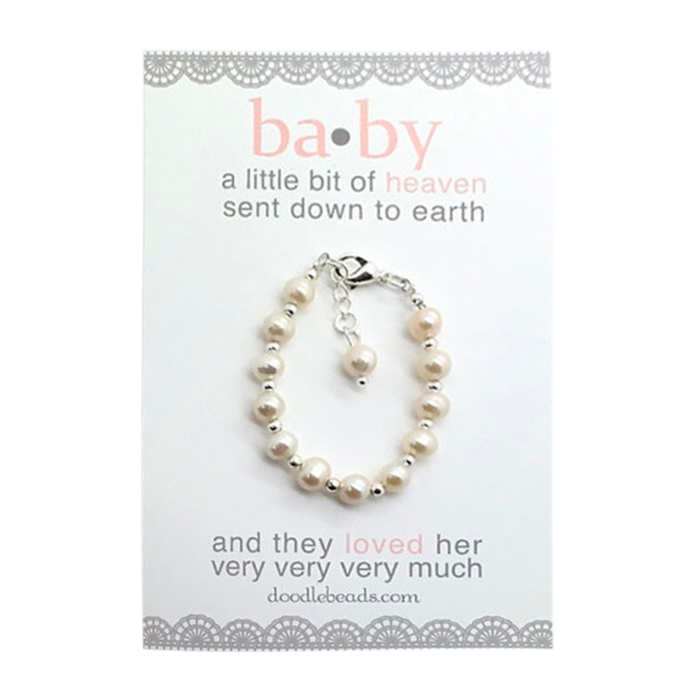 Baby Pearl Bracelet. Personalized Baby Pearl Bracelet. Baptism, Flower  Girl, Weddings, First Communion - Etsy