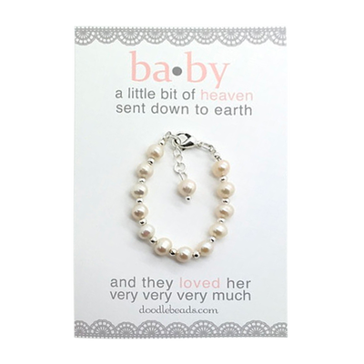 Pearl Baby Blessing Bracelet, , large