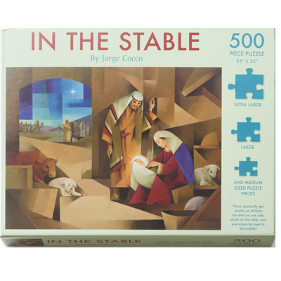 In the Stable 500 Piece Family Puzzle