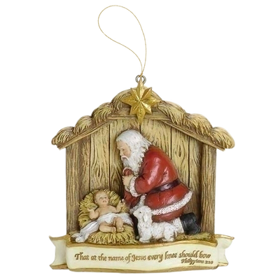 Kneeling Santa Ornament