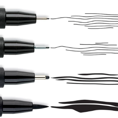Black Journaling Pen Set