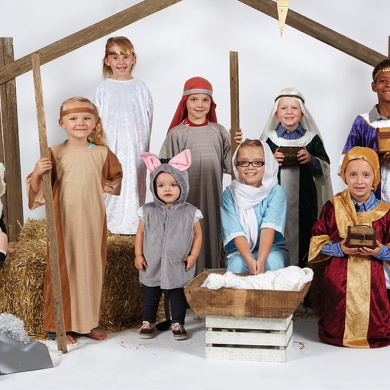 Children's Nativity Shepherd Costume, , large image number 1