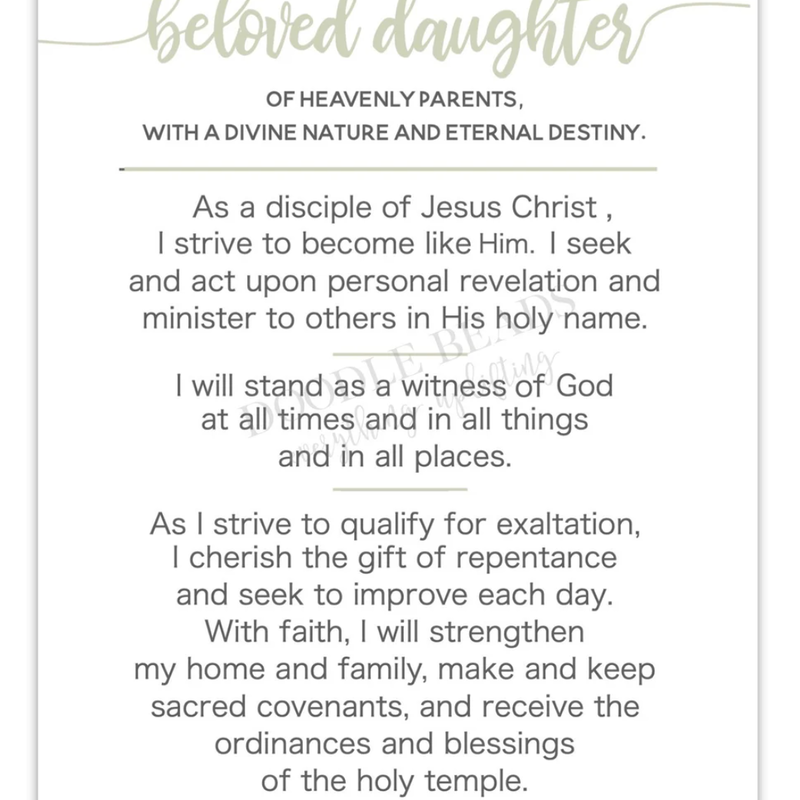 Young Women Theme Print