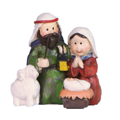 Holy Family with Sheep Nativity