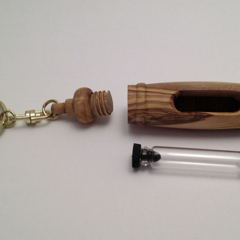 Olive Wood Oil Vial, , large image number 1