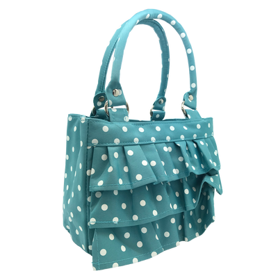 Polka Dot Ruffle Scripture Tote