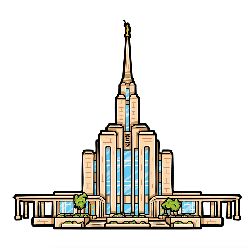 Oquirrh Mountain Temple Sticker, , large image number 0