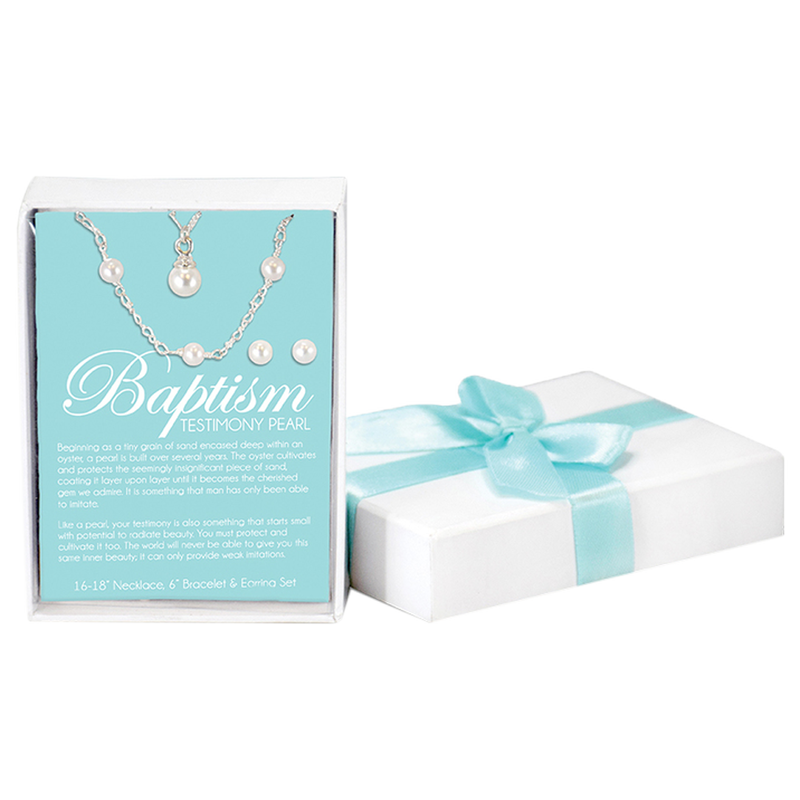 Testimony Baptism Pearl Set, , large image number 0
