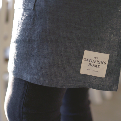 Linen Gather Apron