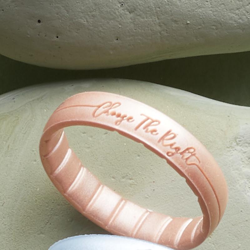Rose gold store ctr ring