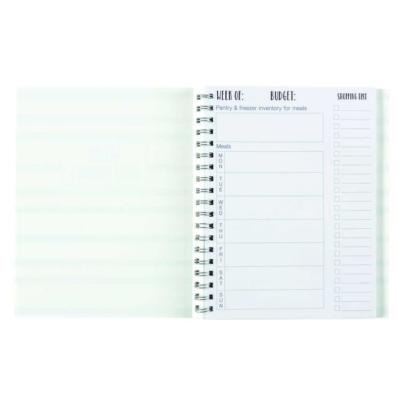 True Blue Weekly Meal Planner Notebook, , large image number 1