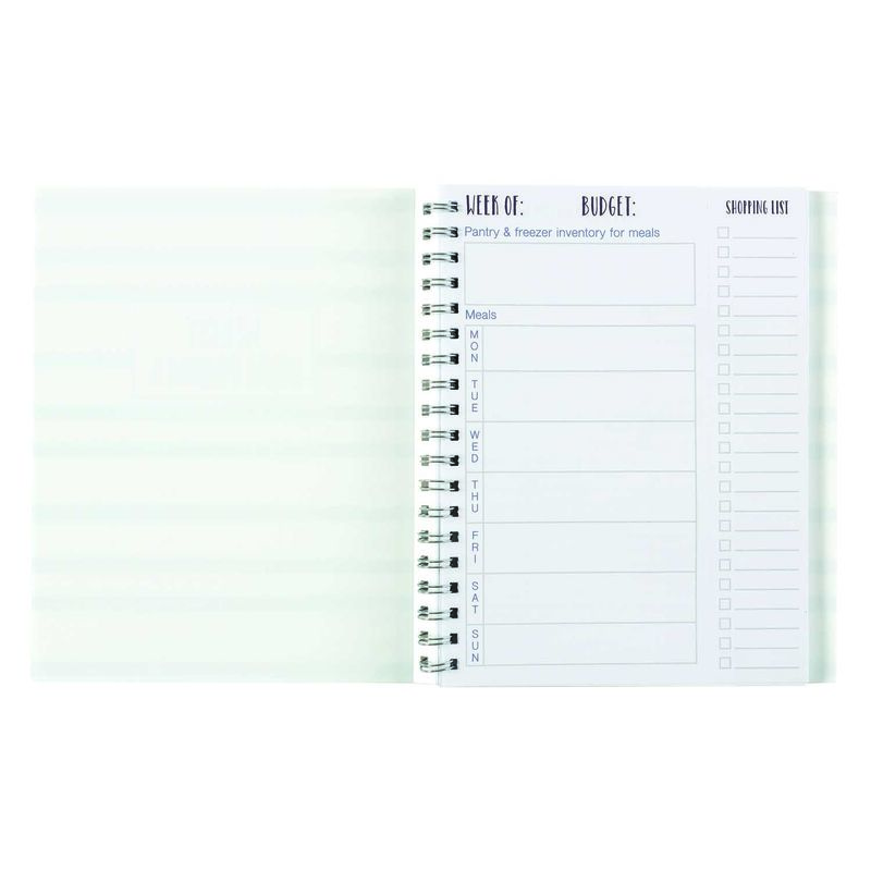 True Blue Weekly Meal Planner Notebook, , large image number 1