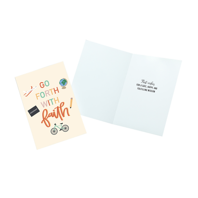 Go Forth with Faith Missionary Greeting Card