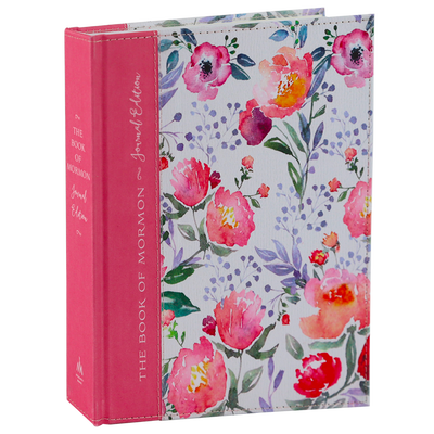 The Book of Mormon, Journal Edition, Pink Floral (No Index)