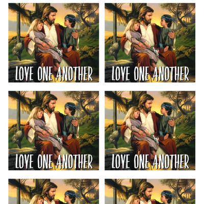 Love One Another Stickers